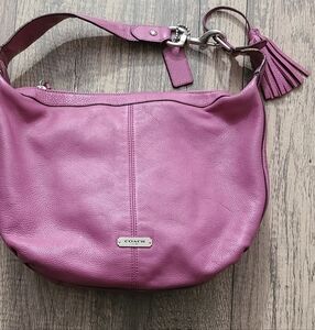 Vintage Coach Purple Avery Hobo Handbag